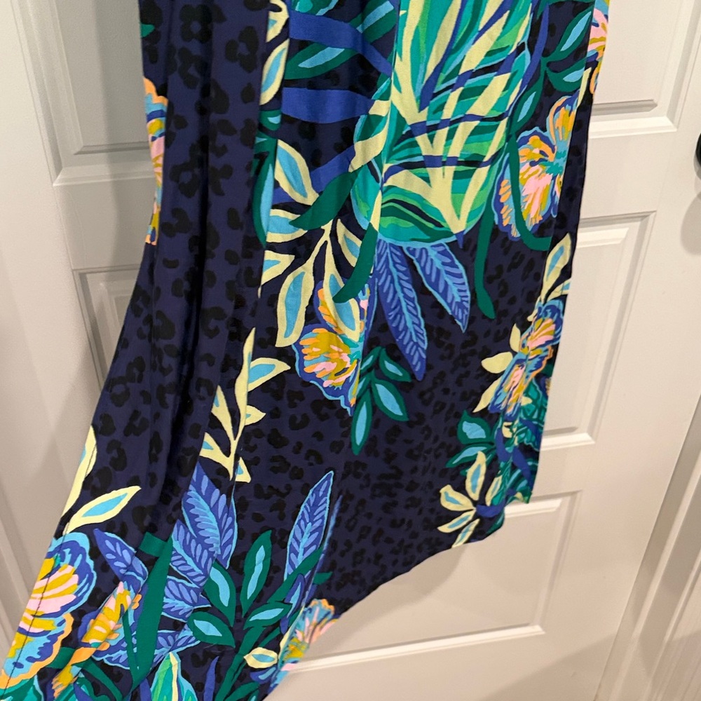 Lilly Pulitzer Navy and Green Floral Maxi Dress - Picture 7 of 7